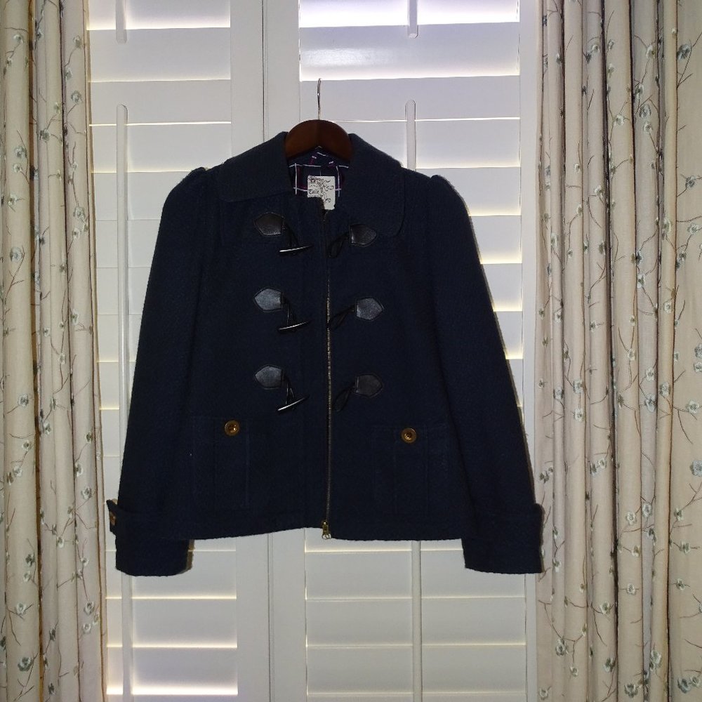 Tulle Navy Pea Coat